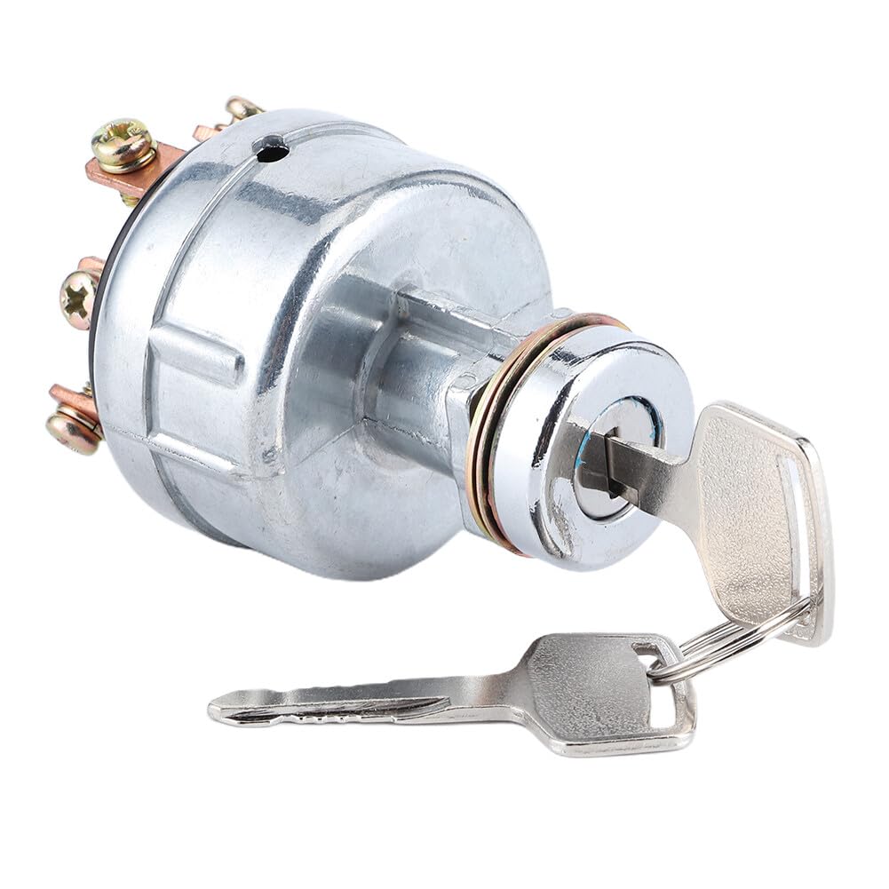 ya 5 8.10 Hot Ignition Switch with 6 Terminal Wire Digger Tractor Mower 2 Keys Part for