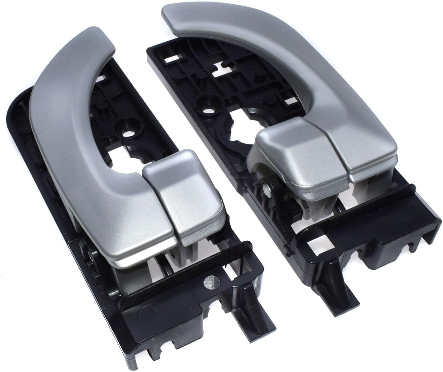 ya 4 8.24 baidi for Hyundai Sonata Inside Interior Inner Door Handle Silver Rear Left&Right 2Pcs