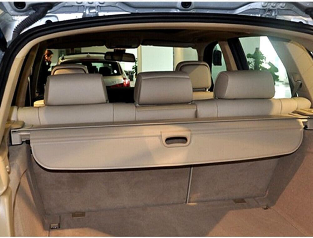 ya 2 8.15 for BMW X5 E70 F15 2007-18 Beige Retractable Trunk Luggage Shade Cargo Cover 1x