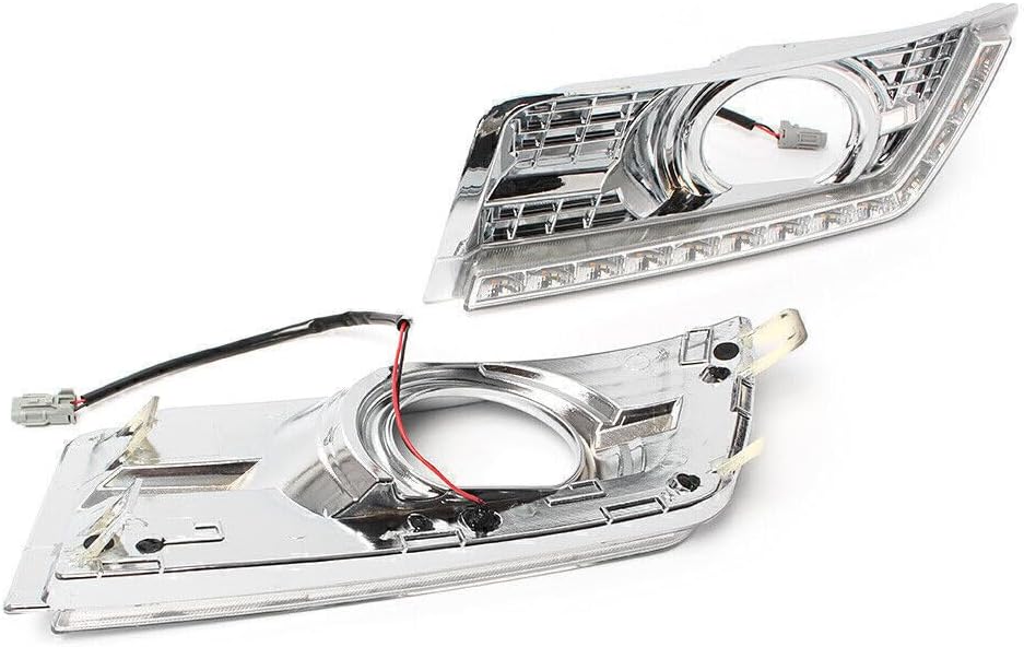ya 14 9.20 zhengce LED Daytime Running Light w/Turn Signal Fit for Cadillac SRX SUV DRL Fog 20-1