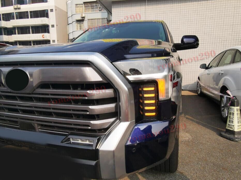 ya 4 8.14 2022-2023 for Toyota Tundra LED Front Daytime Running Lights Turn Signal Lights
