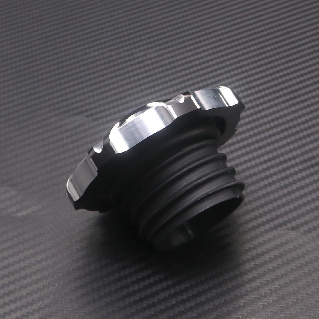 ya 9 10.24 Silver CNC Edge Cut Gas Tank Cap Fuel Cap For Sportster Road King Softail