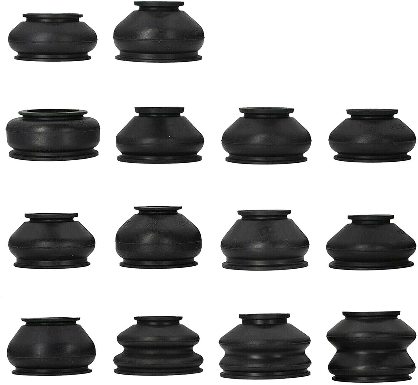 ya 4 8.24 baidi 14 Pack Universal Rubber Tie Rod End Ball Joint Dust Boots Dust Cover Boot Gaiters