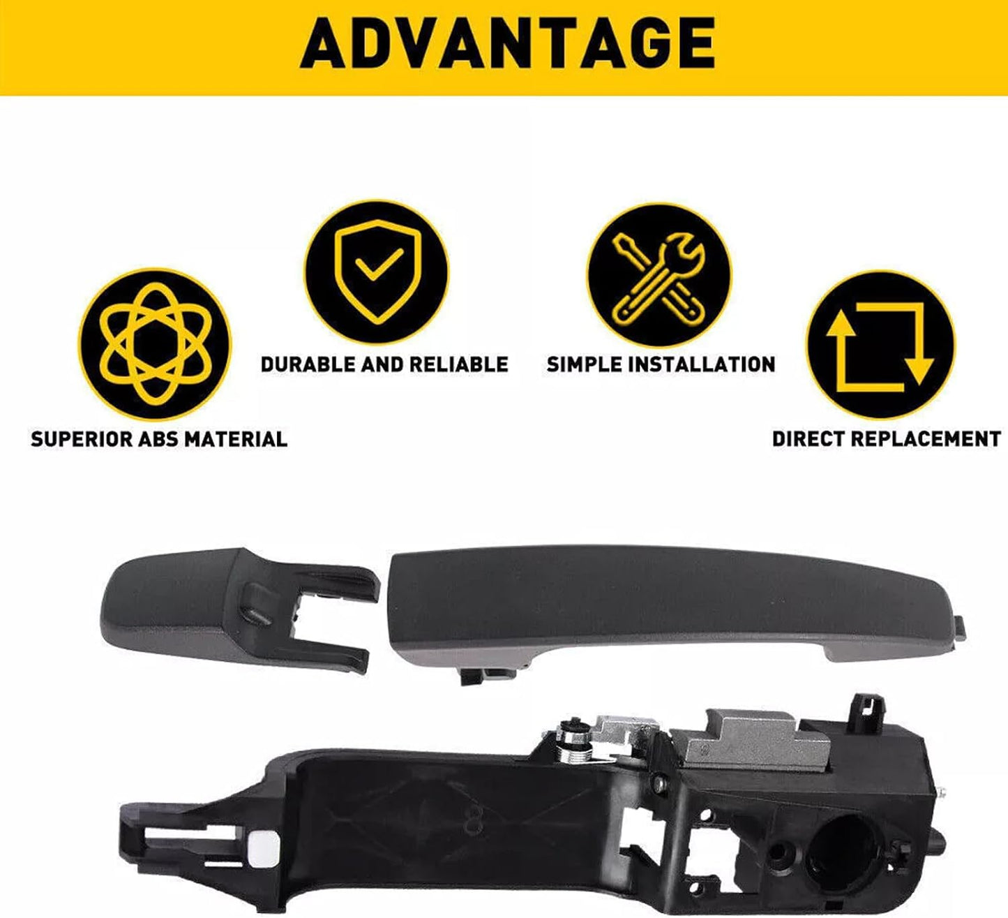 ya 2 8.15 Exterior Door Handle Front Left Driver Side Replacement for Ford Focus 2008-2011