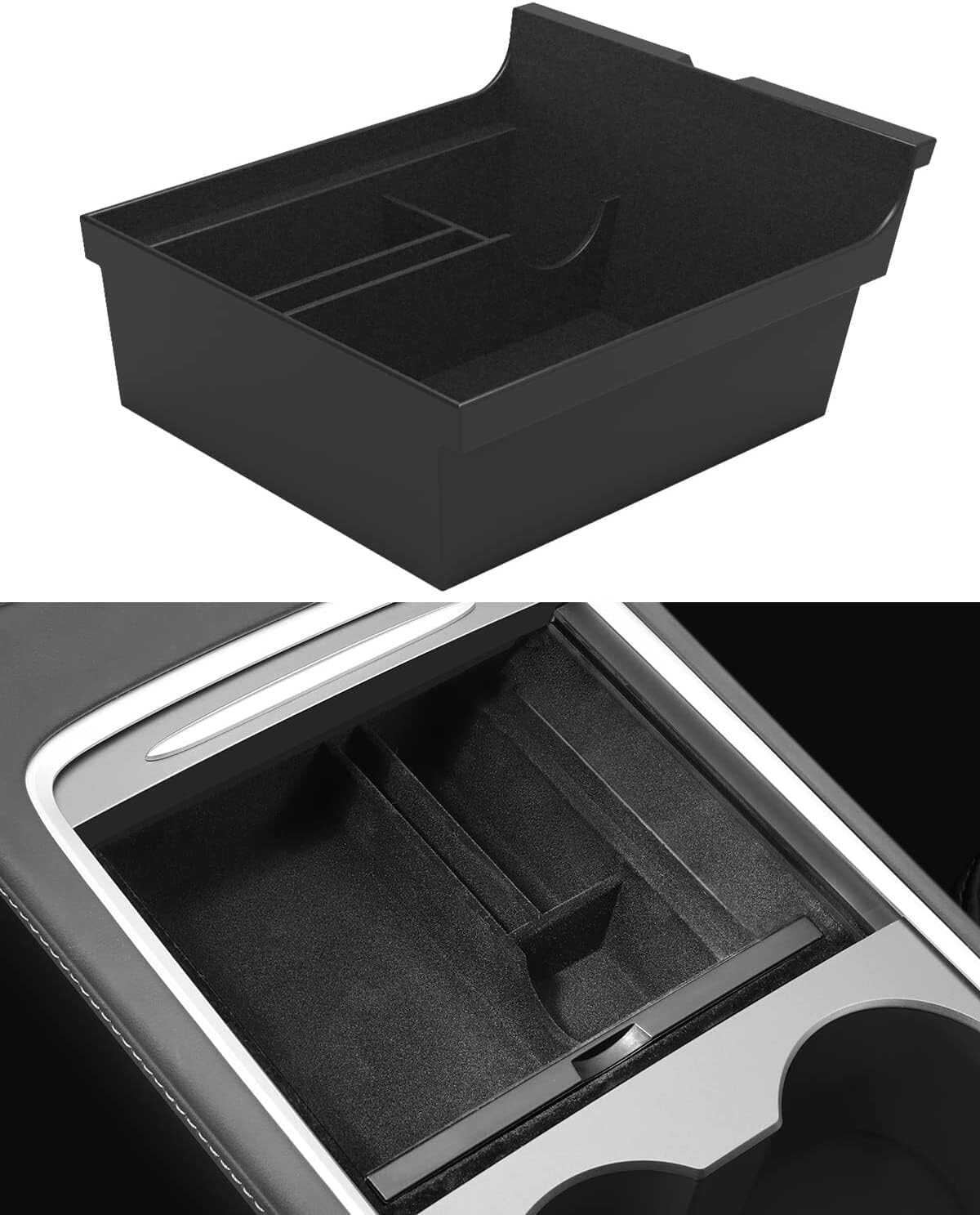 ya 5 8.10 Car Storage Box For 2021-2023 for Tesla Model 3/Y Center Console Organizer Tray