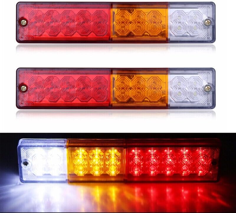 ya 4 8.8 2x 12V 20LED Car Truck Tail Light Indicator Turn Signal Reverse Brake Rear Light