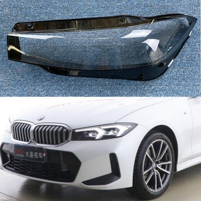 ya 4 8.14 2023-2024 for BMW 3 Series G20 G28 Replacement Left Headlight Lens Cover + Glue