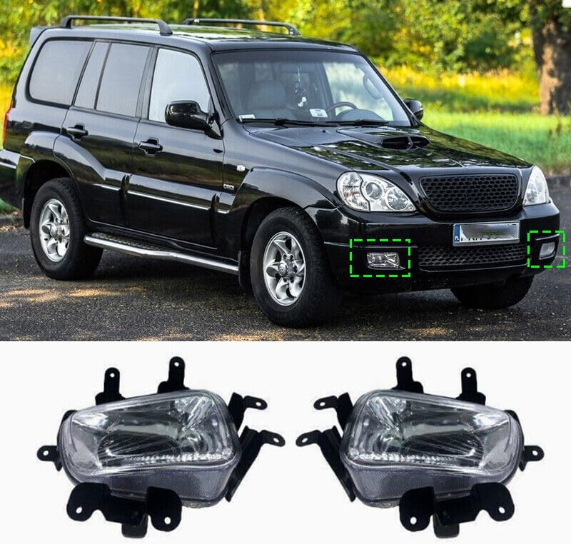 ya 2 8.15 Suitable for modern Terracan 2.4 2.9 2001 2002-2007 front bumper fog light with bulb pair