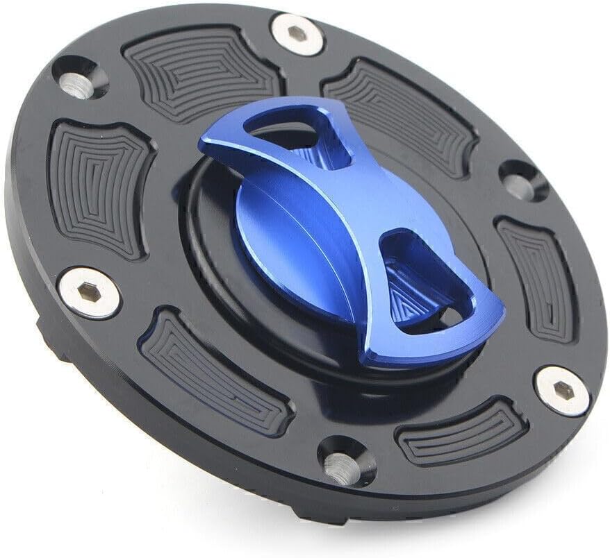 ya 9 10.24 Blue CNC Fuel Gas Tank Cap for Kawasaki 250R EX250 2008-2012 EX300 13-14