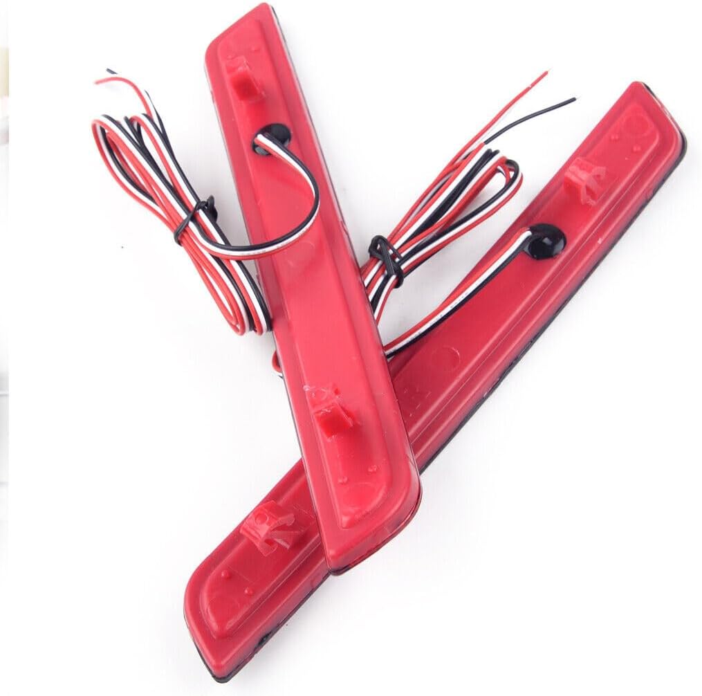 ya 4 8.14 2pcs LED Rear Bumper Reflector Brake Tail Light for Chevrolet Malibu 2012-2015