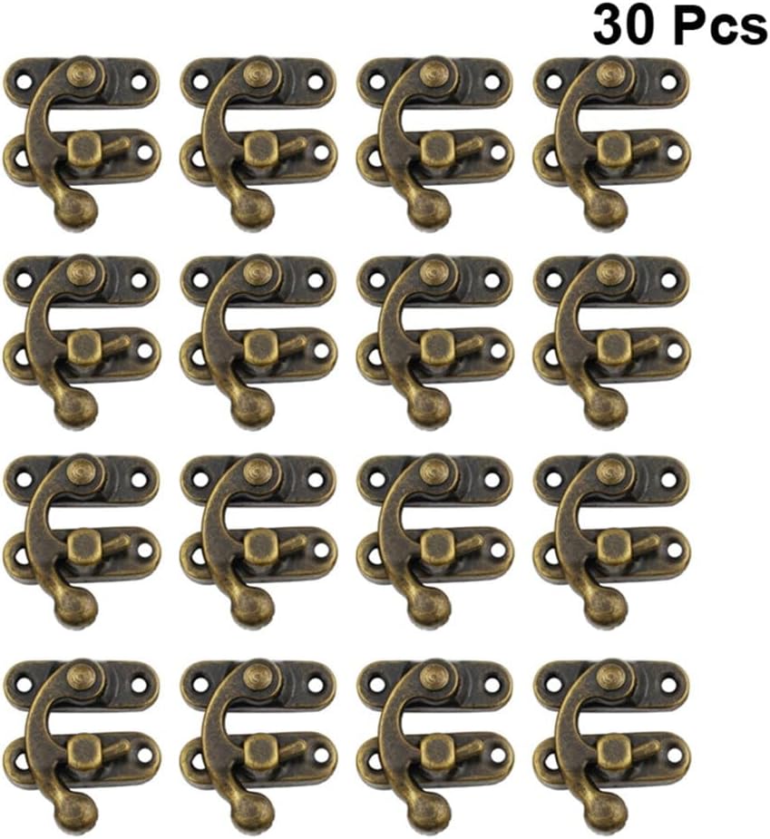 ya 26 10.21 baidi 30Pcs Iron Case Hasp Buckles for Chest Latch Locking Box Packing