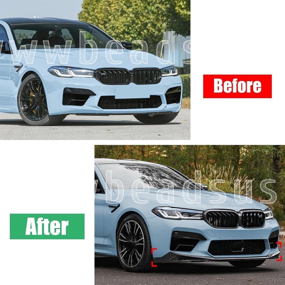 ya 2 8.15 Performance Style Carbon Fiber Front Bumper Lip Kit For 2021-2023 for BMW F90 M5 LCI