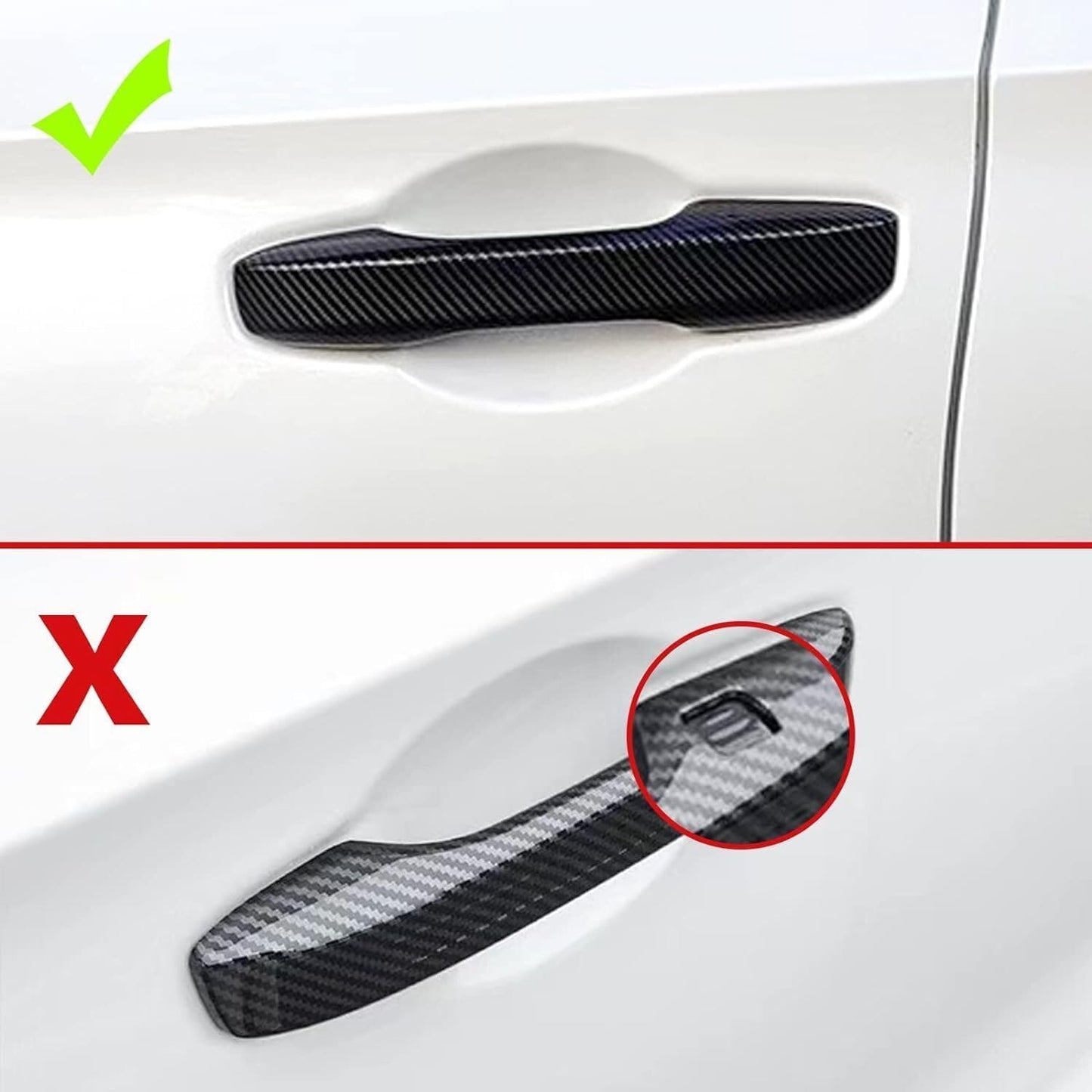 ya 2 8.15 4 Pieces Door Handle Cover Trim Fits 2022-2024 for Honda for Civic 2023-2024 for Accord for CR-V HR-V