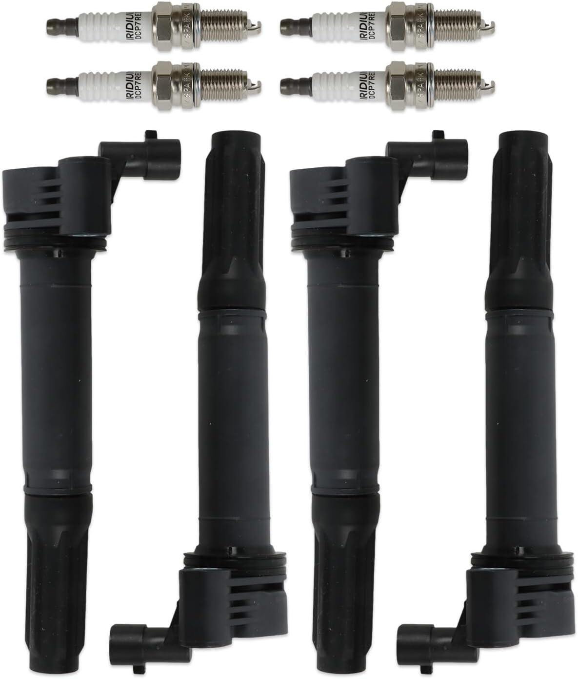 ya 9 10.24 4PCS For 2012 2013 2014 2015 2016 for Fiat 500 1.4L L4 Ignition Coil & 4 Spark Plugs