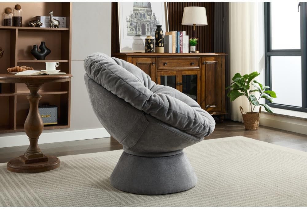 ya 28 10.13 baidi 360¡ã Oversized Swivel Accent Papasan for Living Room Bedroom