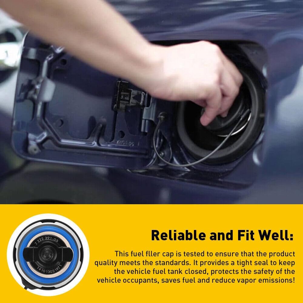 ya 5 8.10 Fuel tank gas cap assembly suitable for BMW E39 E46 E60 E63 E65 E66 E71 E90 16117222391