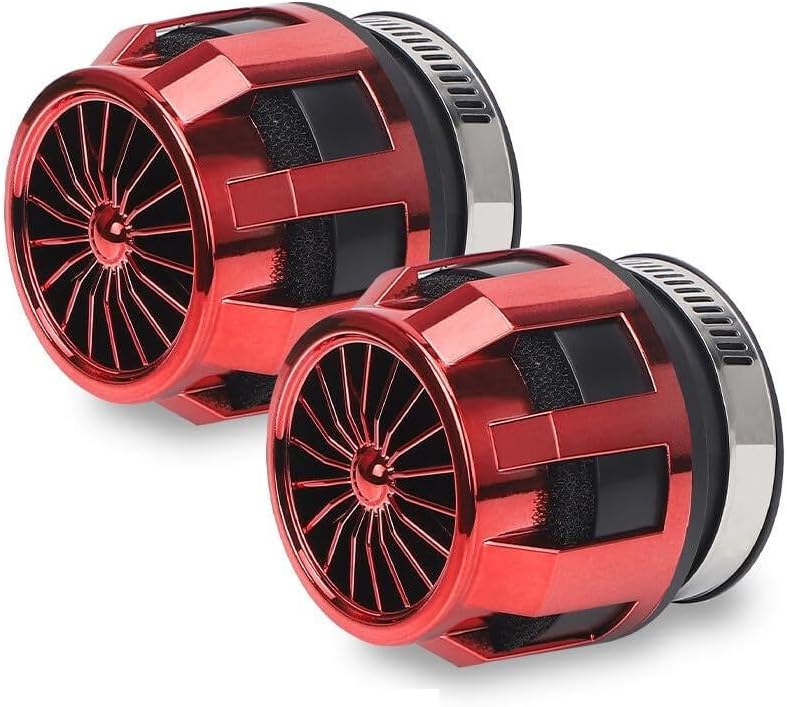 ya 5 8.10 2X Motorcycle Scooter Air Cleaner Filter Intake For Pit Dirt Bike ATV 35/42/48mm