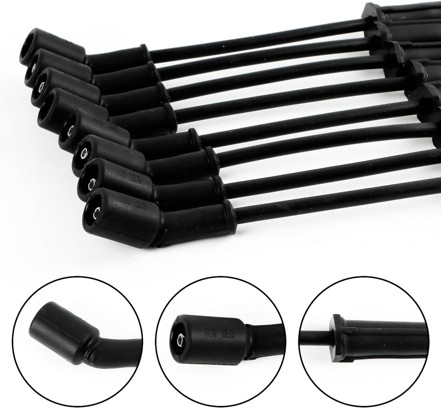 ya 5 8.24 baidi 8* UF413 Ignition Coils + 41-962 Spark Plugs + Spark Plugs Wires for Buick for Chevy
