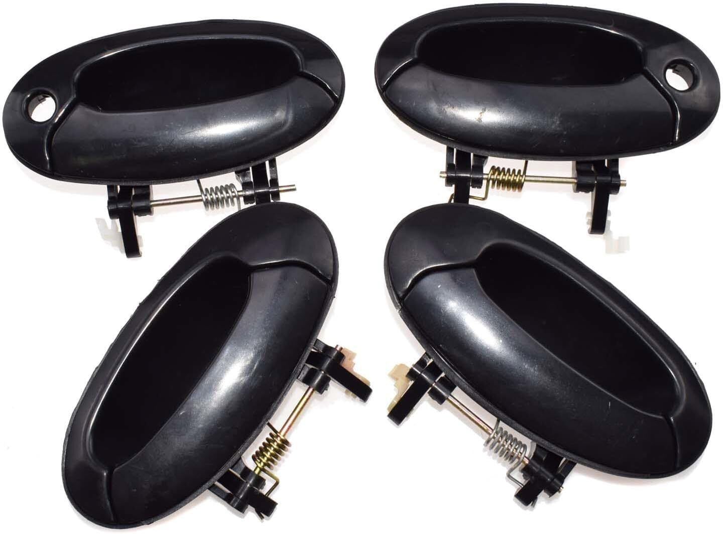 ya 2 8.15 4-Piece Set Black Exterior Door Handle FL FR RL RR for Hyundai for Elantra 1996-2000