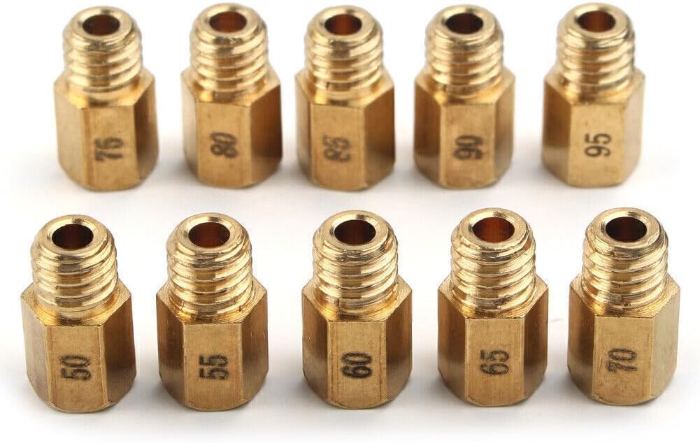ya 2 8.15 10PCS Carburetor Main Jet Fit VM/TM/TMX AX100 50 55 60 65 70 75 80 85 90