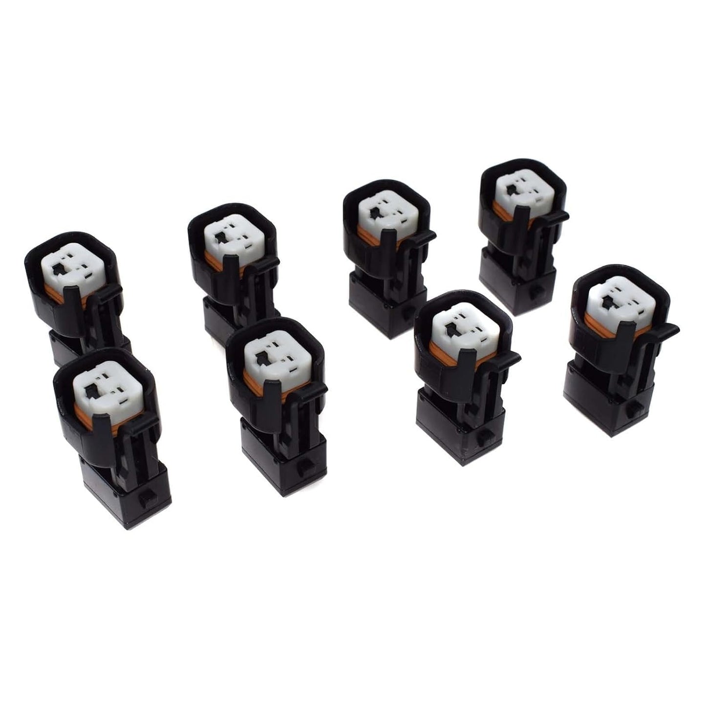 ya 4 8.8 8-Piece EV6 and EV14 Female to EV1 Male Fuel Injector Connector Adapter Plug