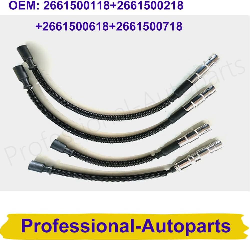 ya 5 8.10 4PCS Ignition Spark Plug Wire for Mercedes-benz W245 W169 A180 B180 A200 B200