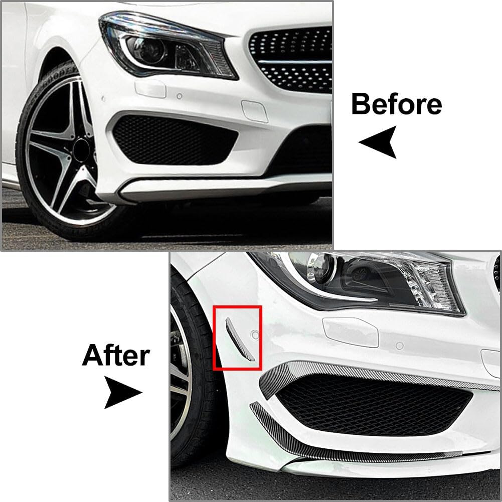 ya 6 8.14 Front Bumper Side Spoiler for Mercedes-benz CLA Class C117 Prefacelift 2013-2016