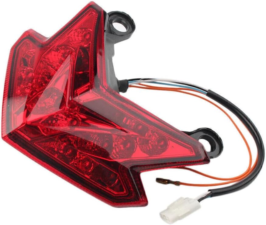 ya 10 9.16 zhengce Red LED Taillight Turn Signal Brake Lamp for Kawasaki Z800 2013-2016 &Z125