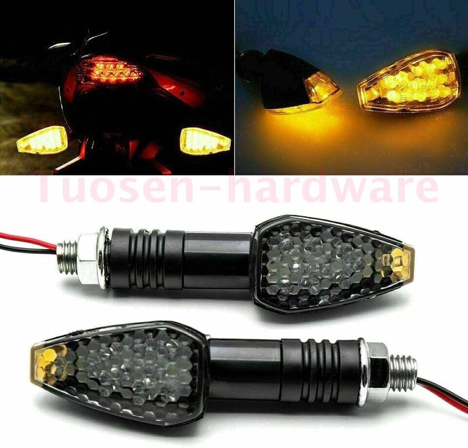 ya 4 8.24 baidi 4X Motorcycle Turn Signals Lights for Honda Rebel 250 CMX250C Rebel 450 CMX450C