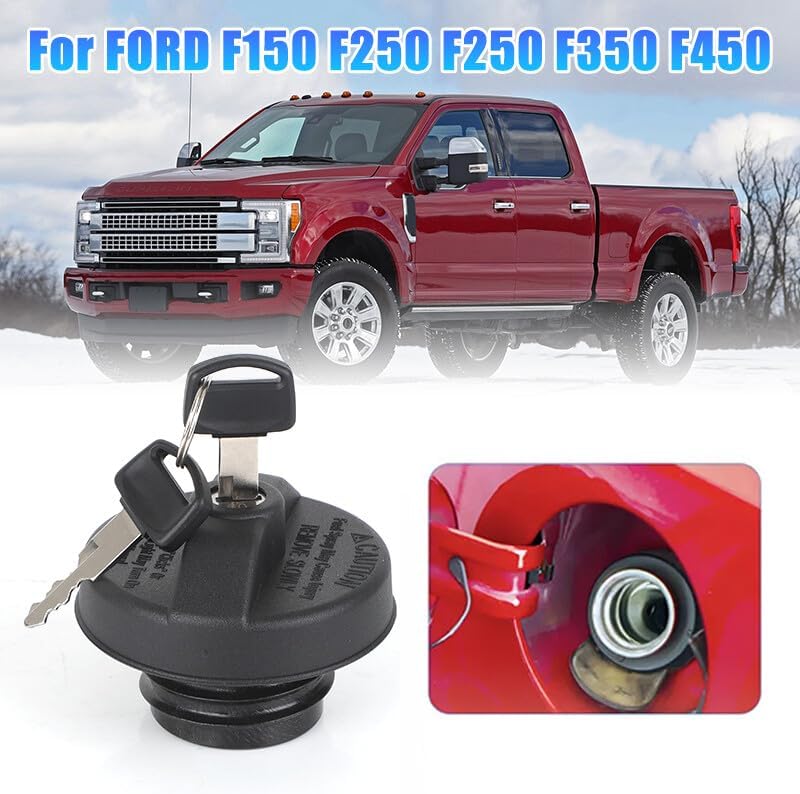 ya 5 8.10 LOCKING Gas Cap For Fuel Tank With Keys MGC791 for Ford F150 F250 F250 F350 F450