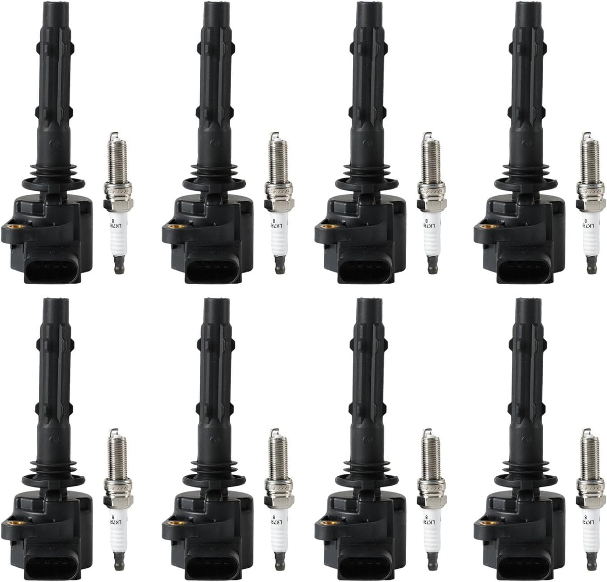 ya 9 10.24 6X Ignition Coils & 6X Iridium Spark plugs for Mercedes-benz C300 E350 UF535
