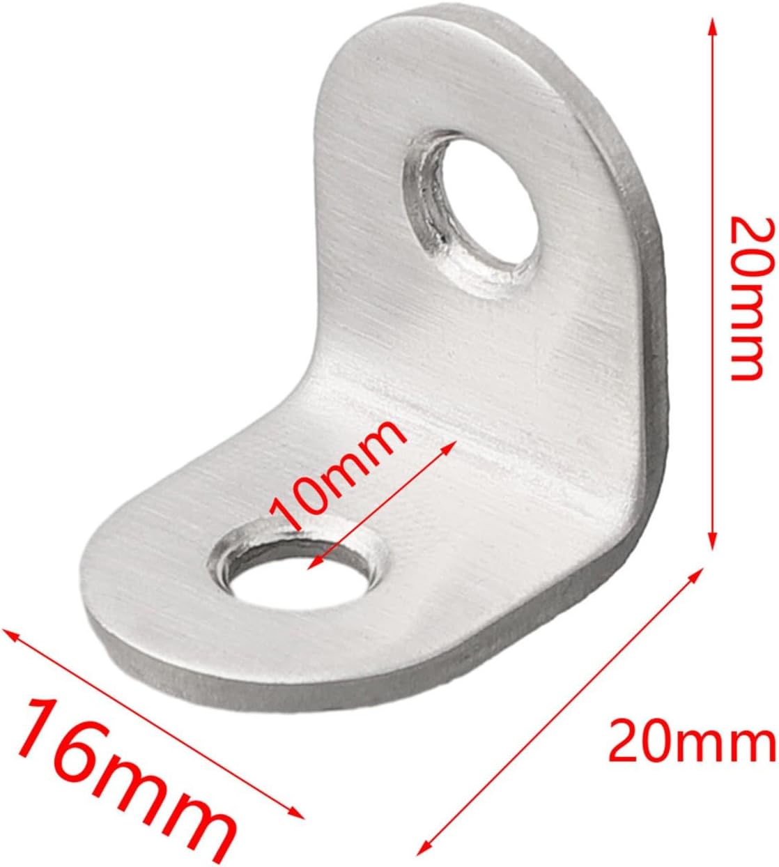 ya 26 10.21 baidi 10 Small Corner Braces Brackets Right Angle L Shape ZINC Plated Bracket