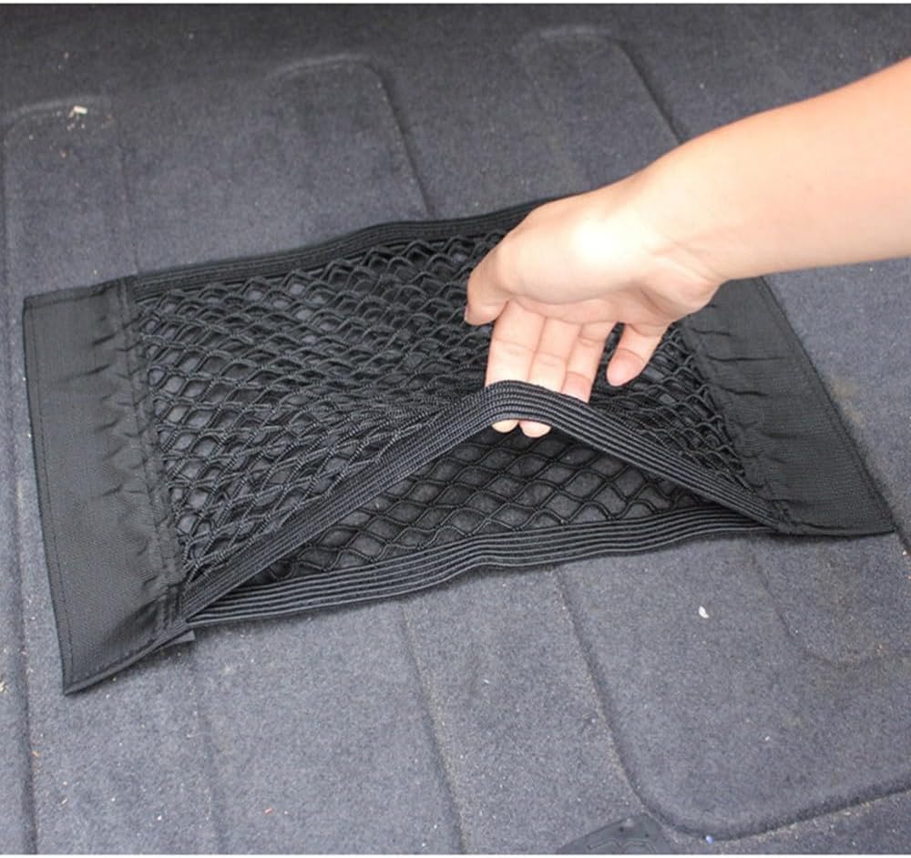 ya 2 8.15 1PCS Car Trunk Double-Layer Net Back Storage Pouch Vehicle Sundries Organizer