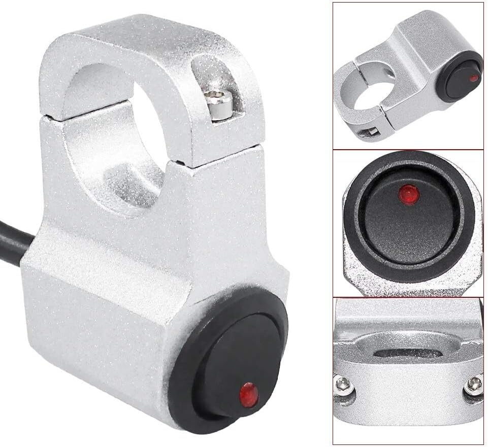 ya 4 8.14 12V 22cm Motorcycle Headlight Brake Fog Light Handlebar Switch ON OFF Button