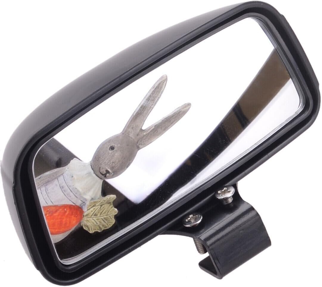 ya 9 10.24 2 Pack Black Blind Spot Wide Angle Rearview Mirror for Cars Vans Trucks