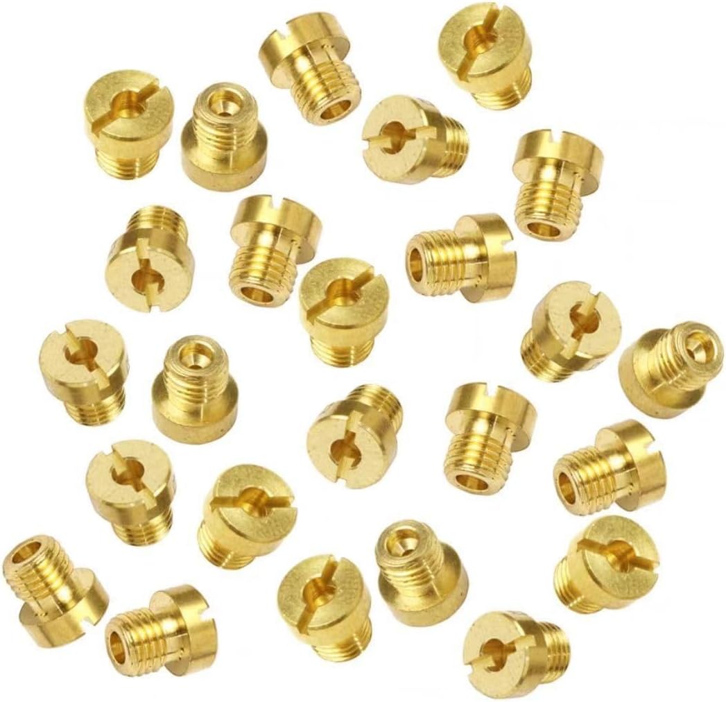 ya 2 8.15 10x M6 Metal Thread Motorcycle Main Jet Kit for Carb Carburetor Injector Nozzle/