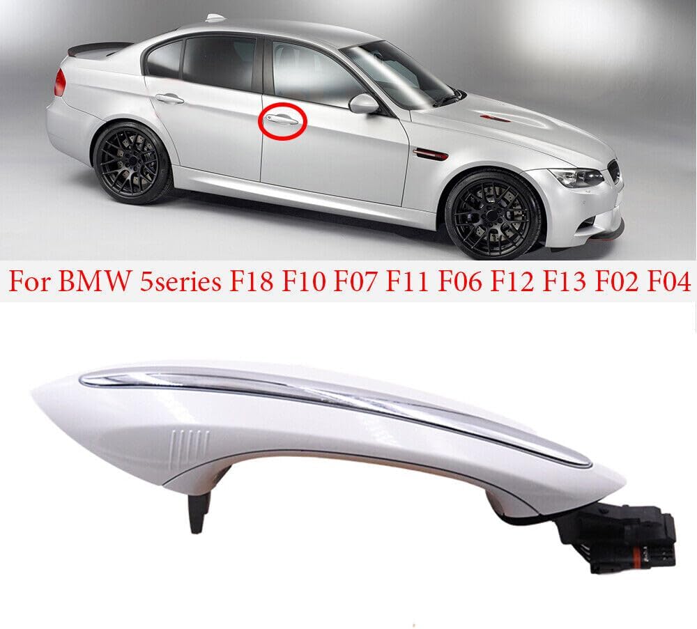 ya 10 9.16 baidi White Comfort Access Exterior Door Handle w/LED for BMW F07 F10 F11 F06 F01 F04
