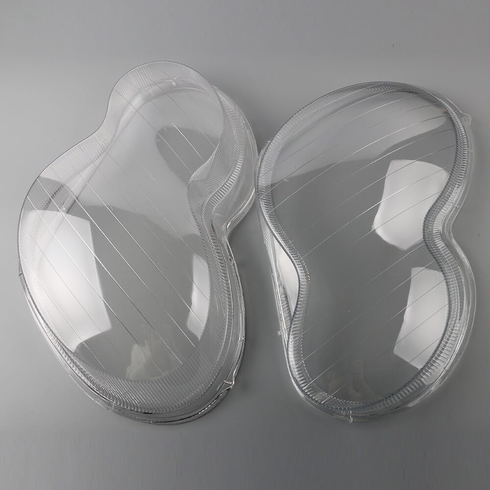ya 9 10.24 Fits For 01-07 W203 C-Class 2Pcs Front Left & Right Side Headlight Cover Lens