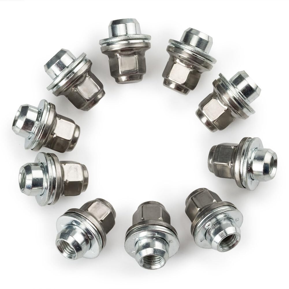 ya 5 8.10 20X Wheel Nuts for Jaguar S-Type X-Type XJ XJR XF Chrome Lug Bolt Stud 19-22 New