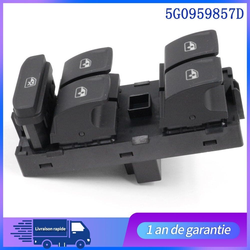 ya 13 9.15 baidi Bouton Commande Interrupteur de Leve vitre Avant Gauche 5G0959857B 5G095985