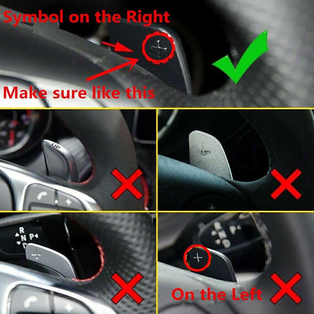 ya 4 8.8.2 for Mercedes-Benz A B E R M GLK SLK Class Steering Wheel Paddle Shift Extension