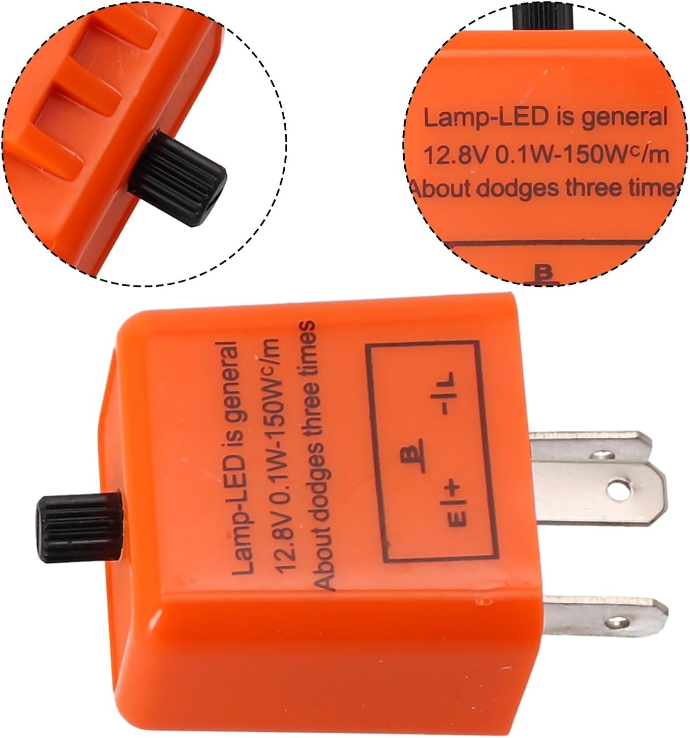ya 2 8.15 New Flasher Relay Auto Parts 12.8V Dustproof Orange 0.02A To 20A