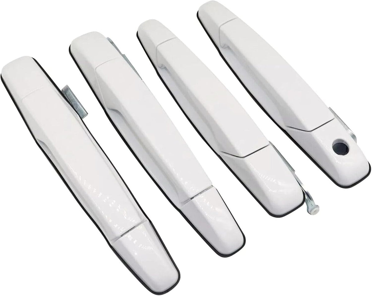 ya 12 10.8 zhengce 4pcs Olympic White Door Handles Fit for GMC Yukon Hybrid Sport Utility 2008