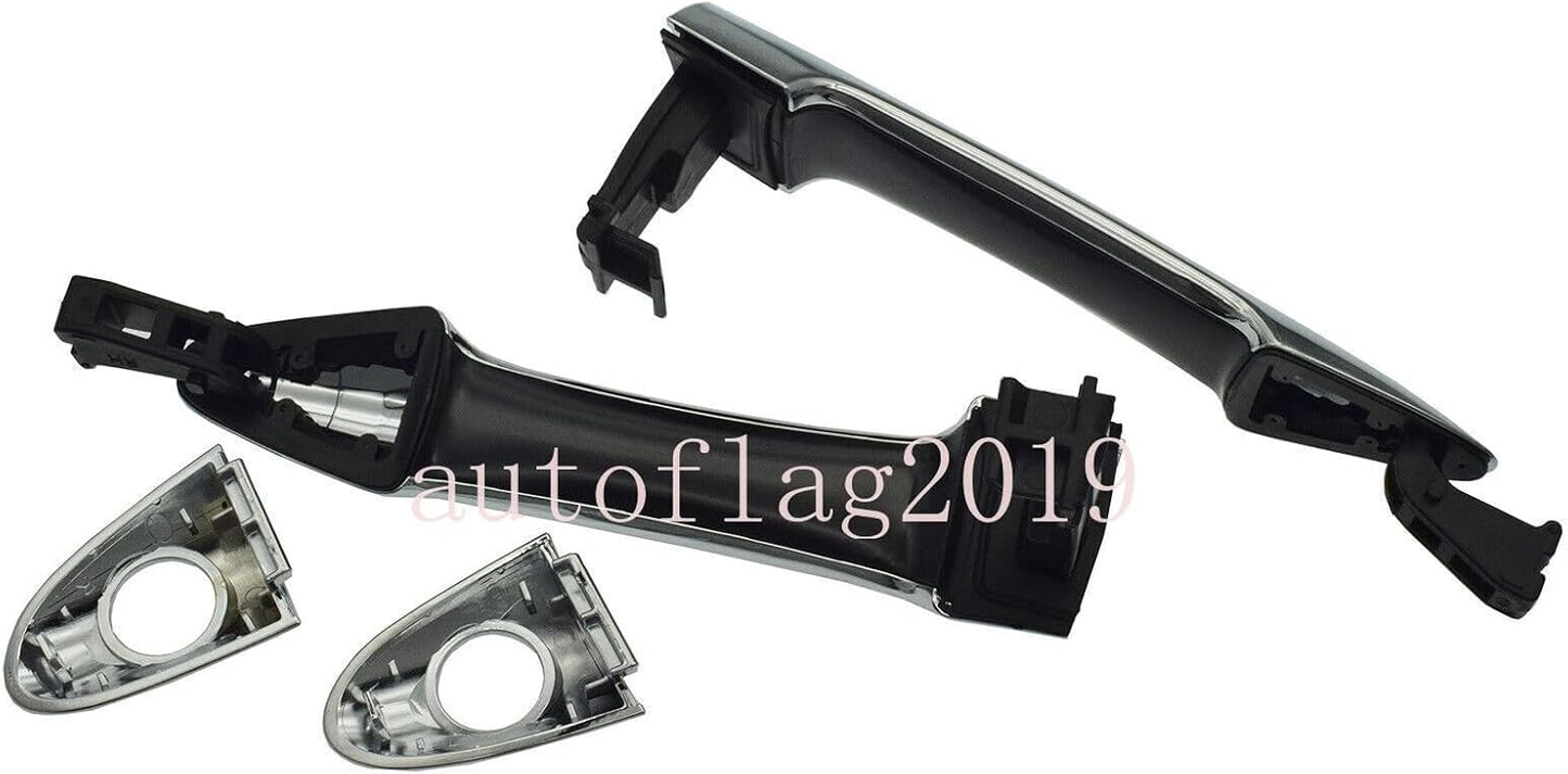 ya 2 8.15 Exterior Door Handle Chrome Pair Front LH and RH Suitable for Kia Picanto 2011-2016