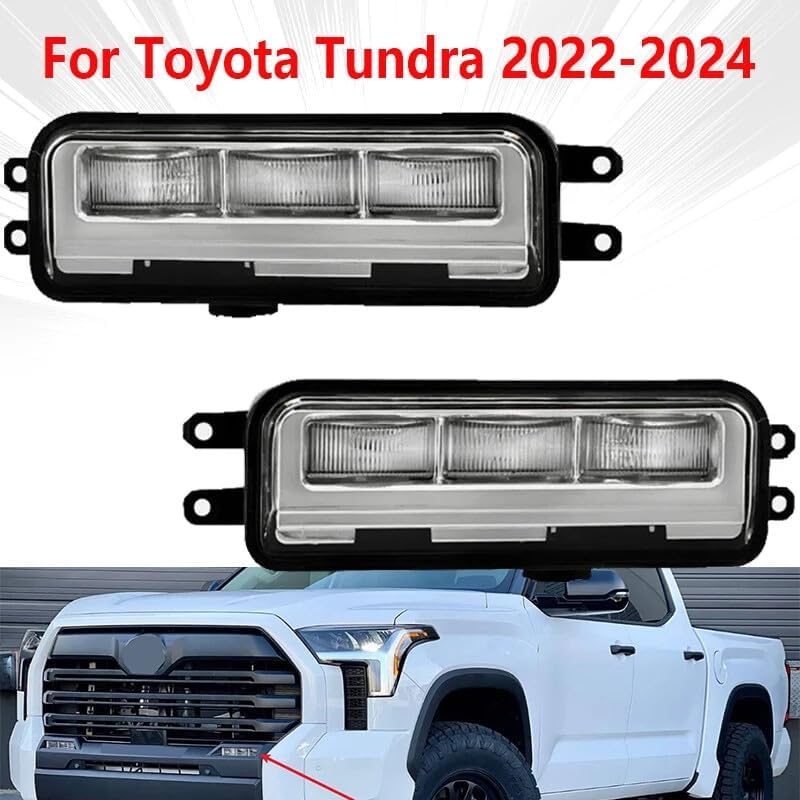 ya 7 8.24 baidi 1 pair of fog lights for Toyota Tundra 2022-2024 front driving lights turn signal lights