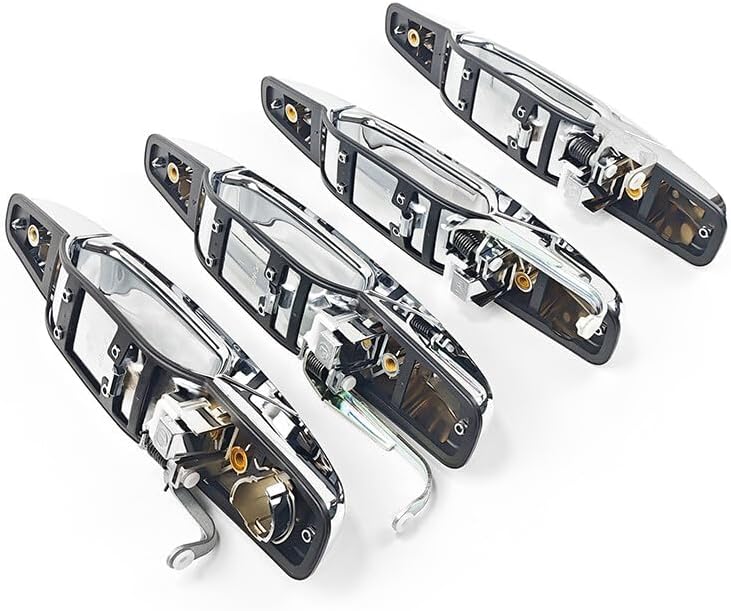 ya 2 8.15 4pcs Chrome Exterior Door Handle Set for Chevrolet Tahoe for GMC Yukon Sierra Denali 07-13