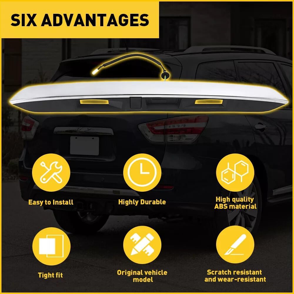 ya 10 9.16 baidi 908109PG0A Chrome Rear Tail Gate Finish Molding for Nissan 13-16 Pathfinder 3.5