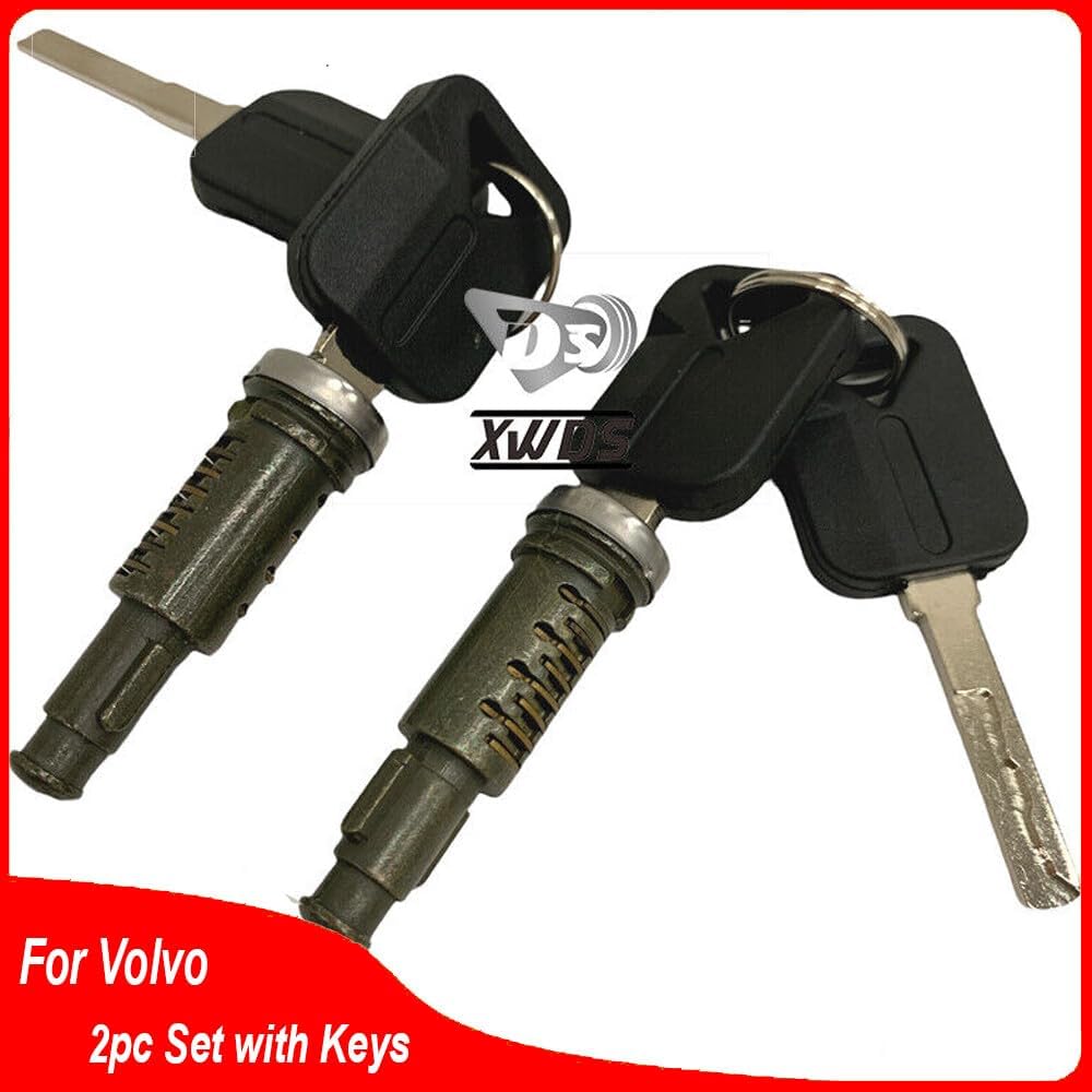 ya 5 8.10 Front Outside Door Lock Cylinder Pair 2pc Set with Keys for Volvo VNL Truck