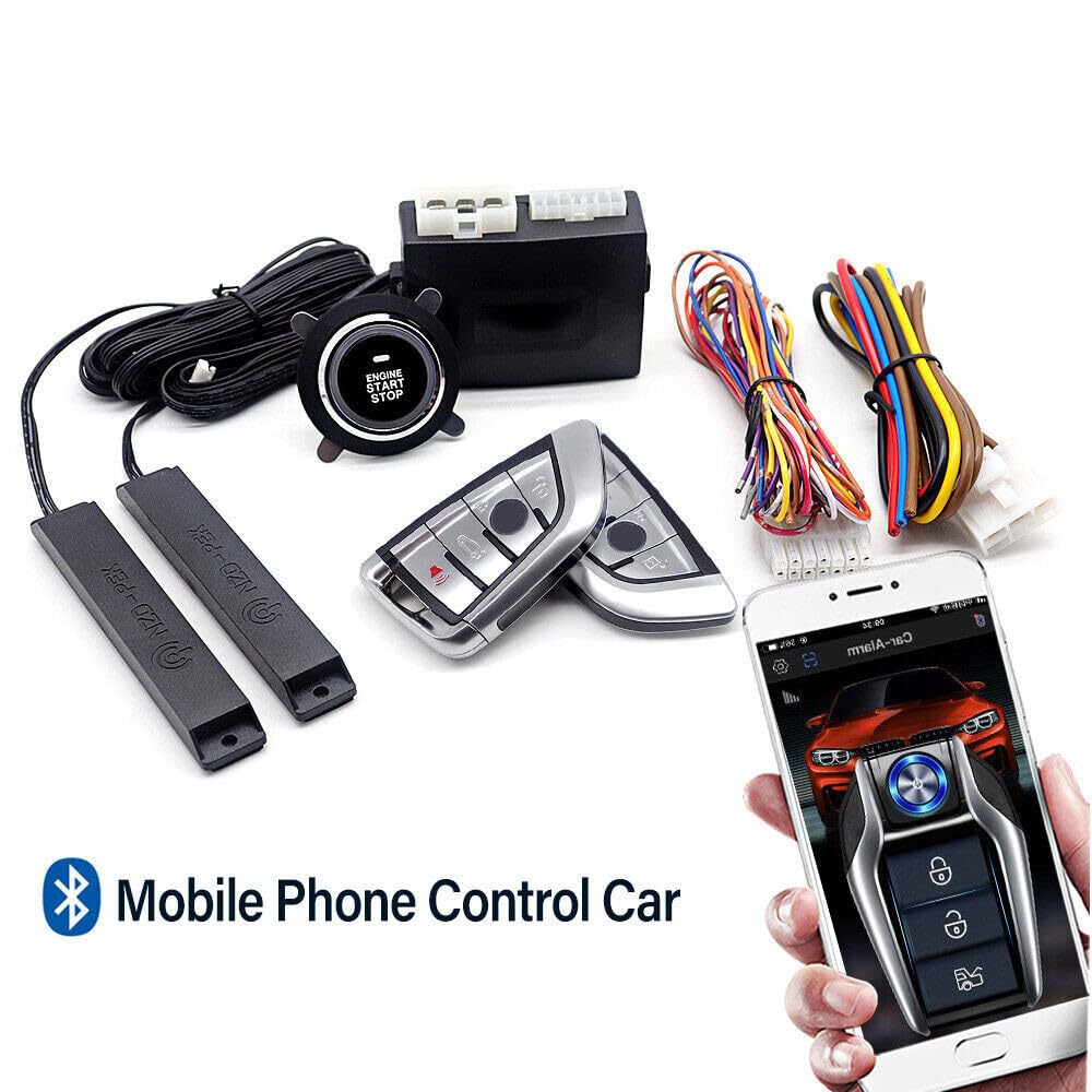 ya 4 8.8 Car SUV Keyless Entry Engine Start Alarm System Push Button Remote Starter Stop