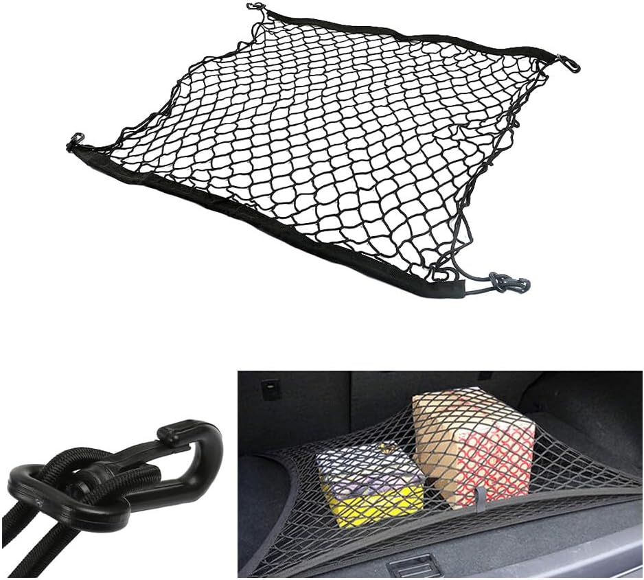 ya 2 8.15 Universal Net Mesh Storage Organizer Bag Pocket Cage for Car Trunk Cargo 70x70cm